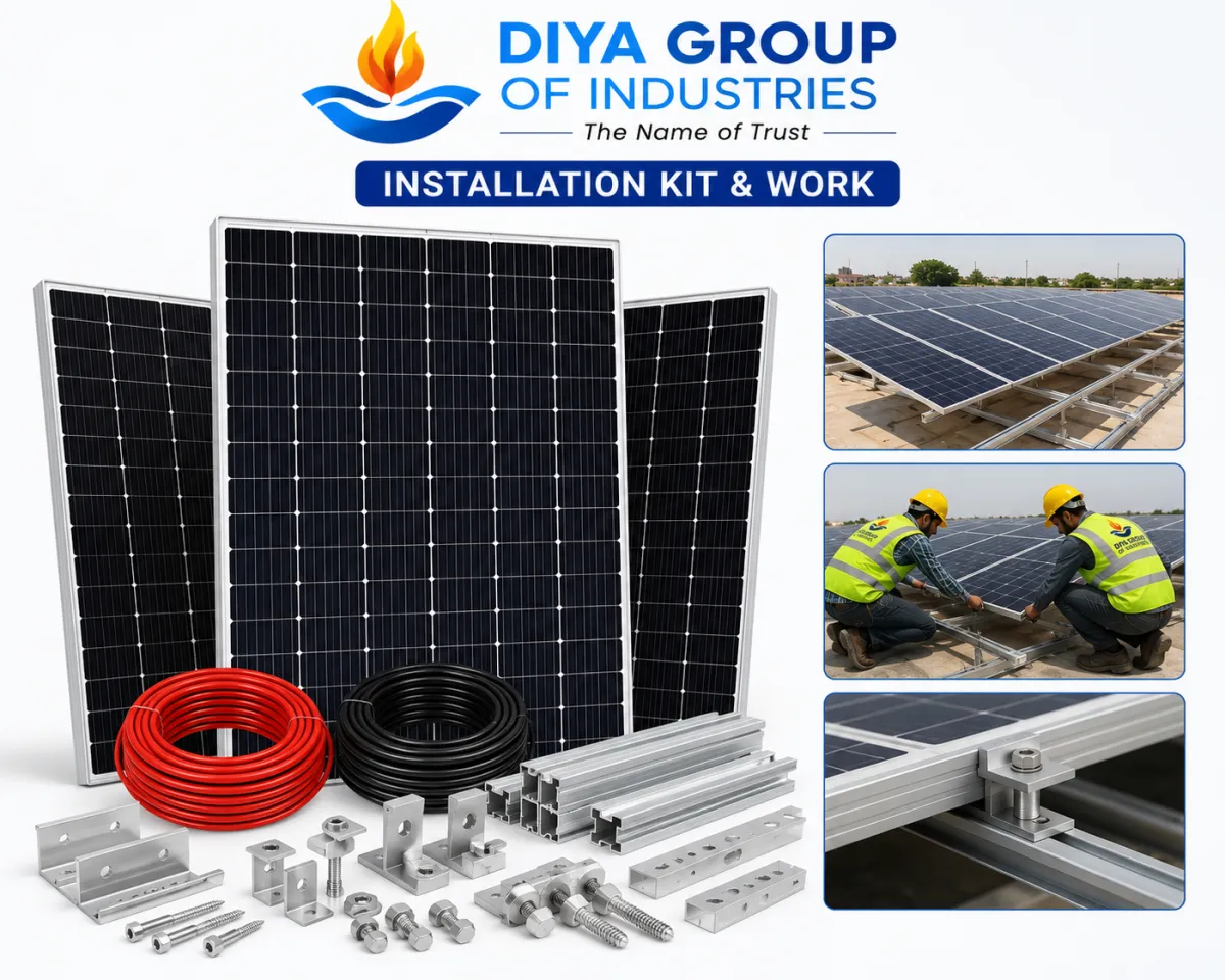 3KW INSTALLATION WITH DISCOM WORK — Mounting Structures by Diya Group