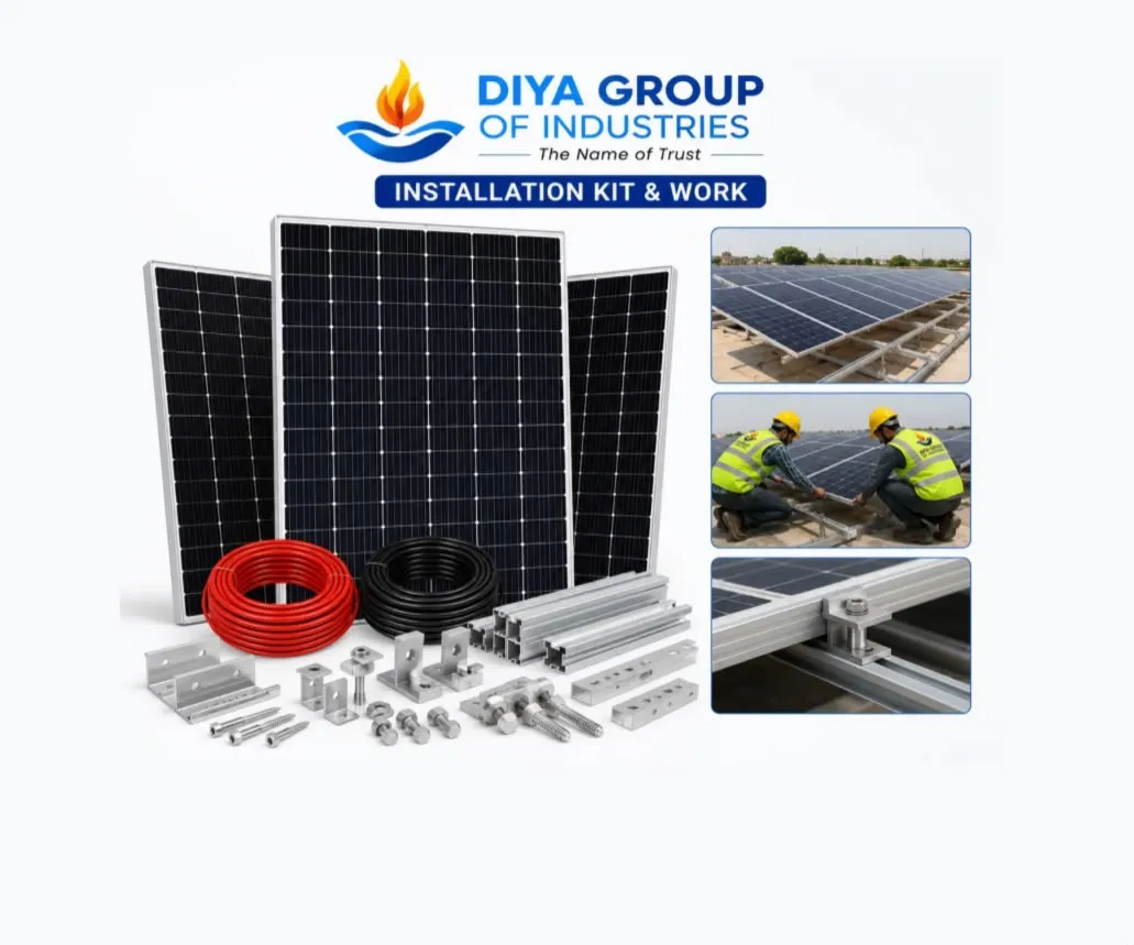 5KW COMPLETE INSTALLATION WITH DISCOM WORK — Mounting Structures by Diya Group