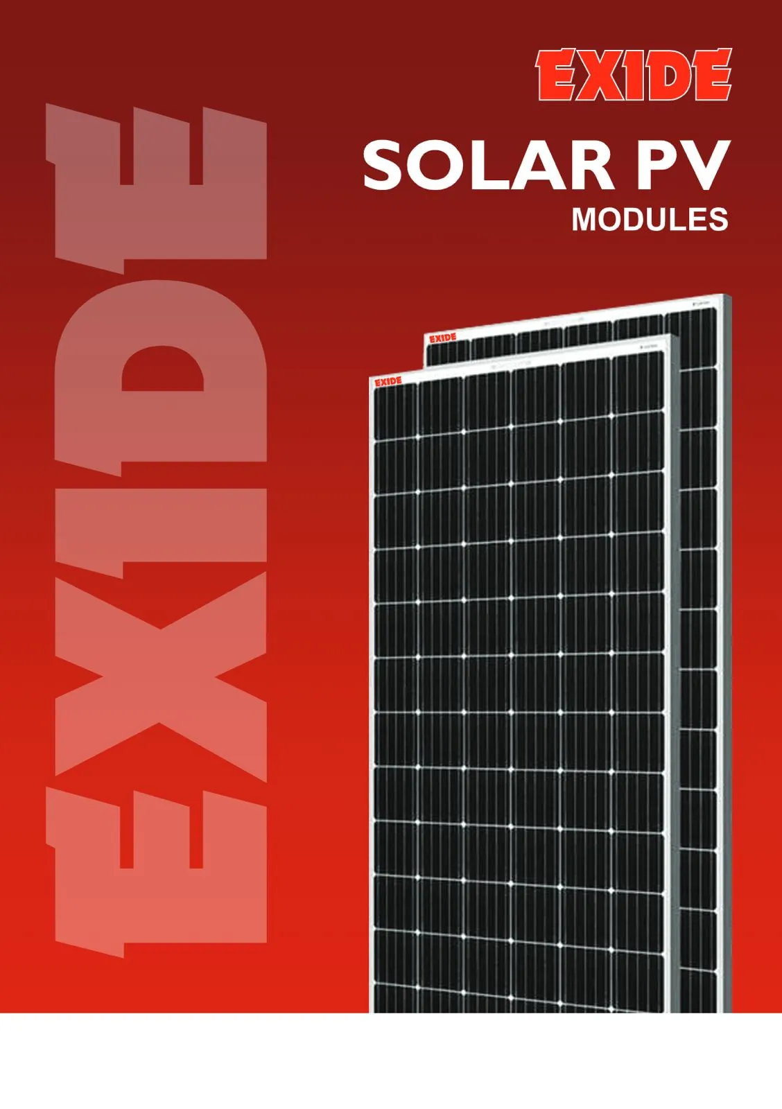 Exide 500W Mono PERC Half-Cut Bifacial Module — Solar Panels